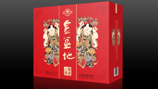 金盆地感恩酒包裝設(shè)計(jì)