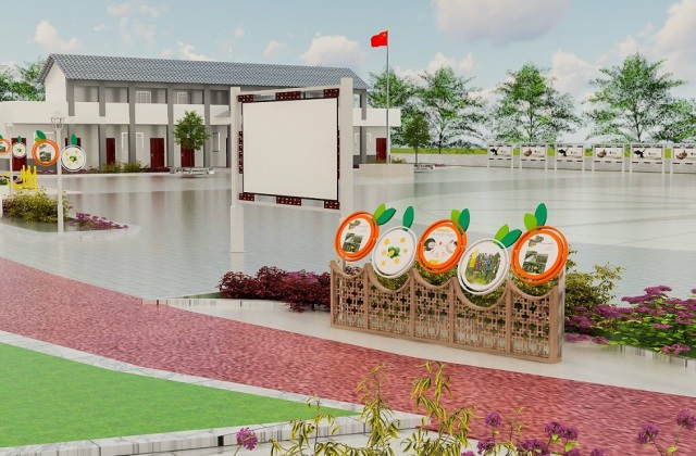 彭山黃豐鎮(zhèn)團(tuán)結(jié)村橘花文化廣場景觀氛圍建設(shè)
